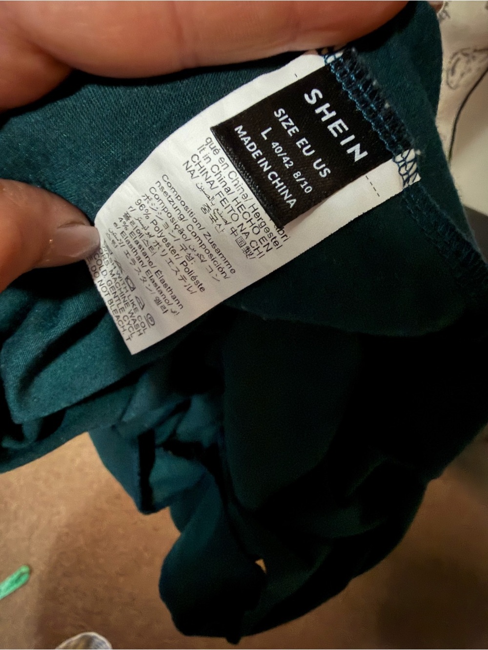SHEIN Teal Moon Phase Graphic Tank Top - Picture 5 of 5